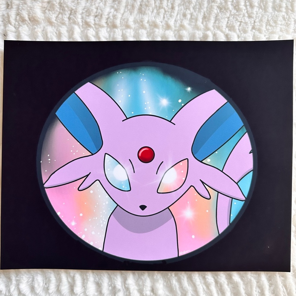 Pokémon Espeon digital art print